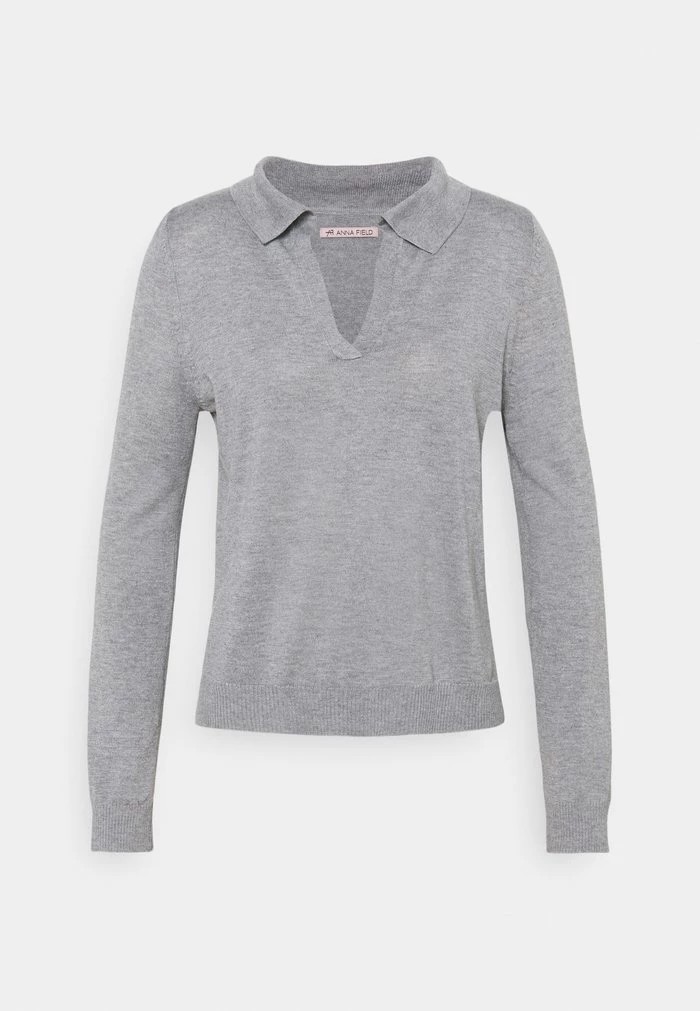 Pulls De Golf ANNA FIELD Anna Field Jumper Grise Femme | OQD-7799940